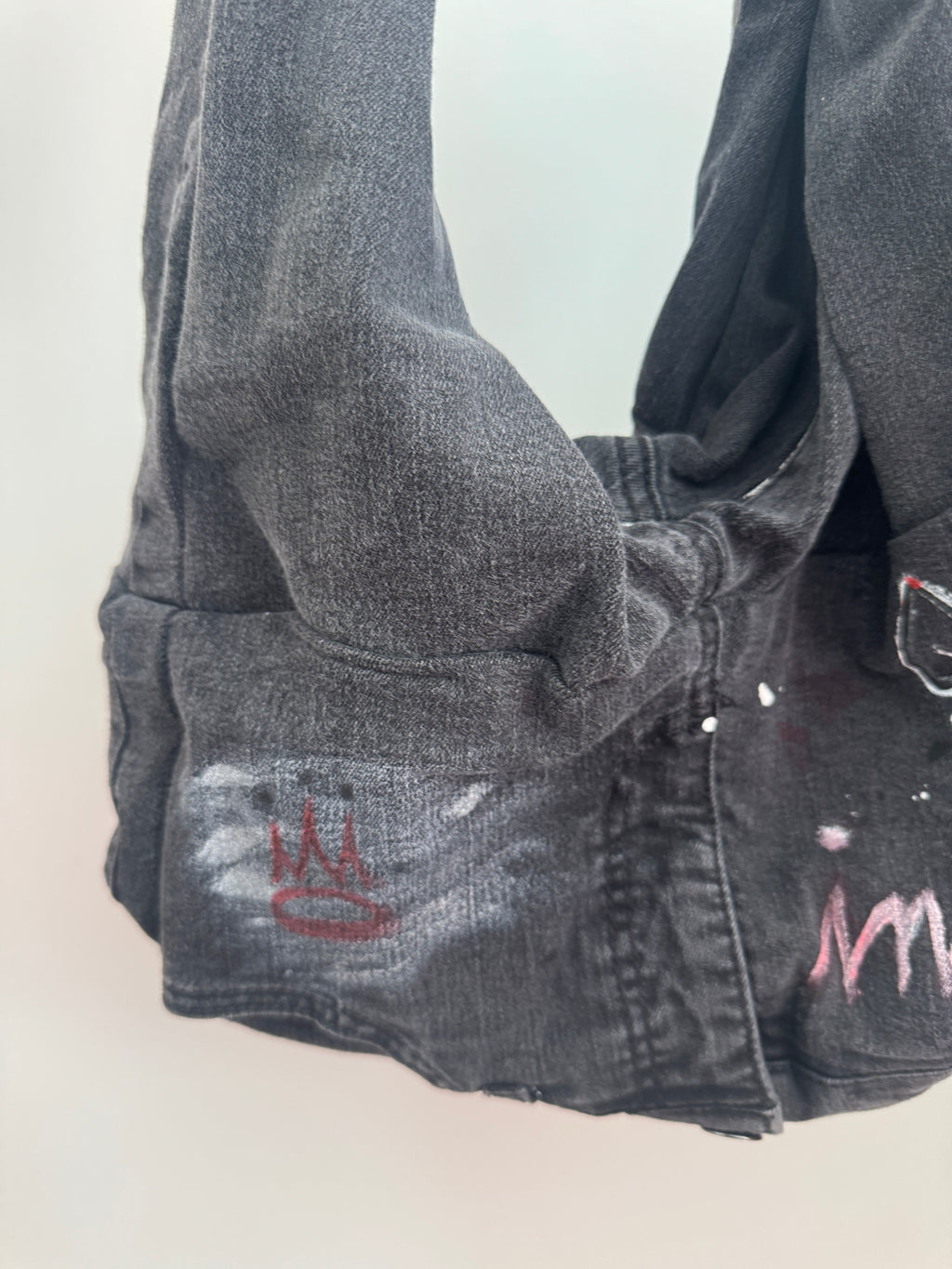 BAYLA Black Denim Graffiti