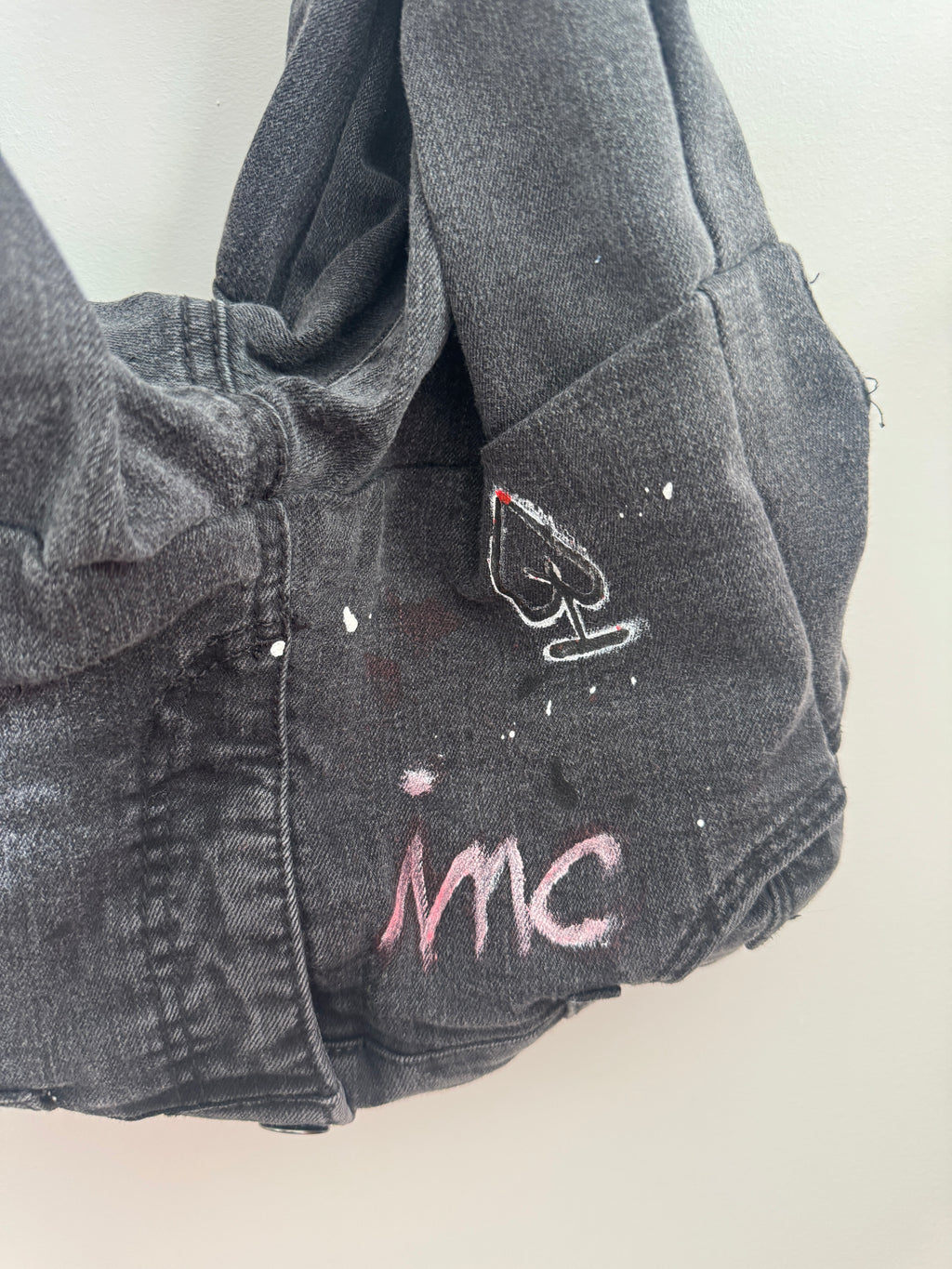 BAYLA Black Denim Graffiti