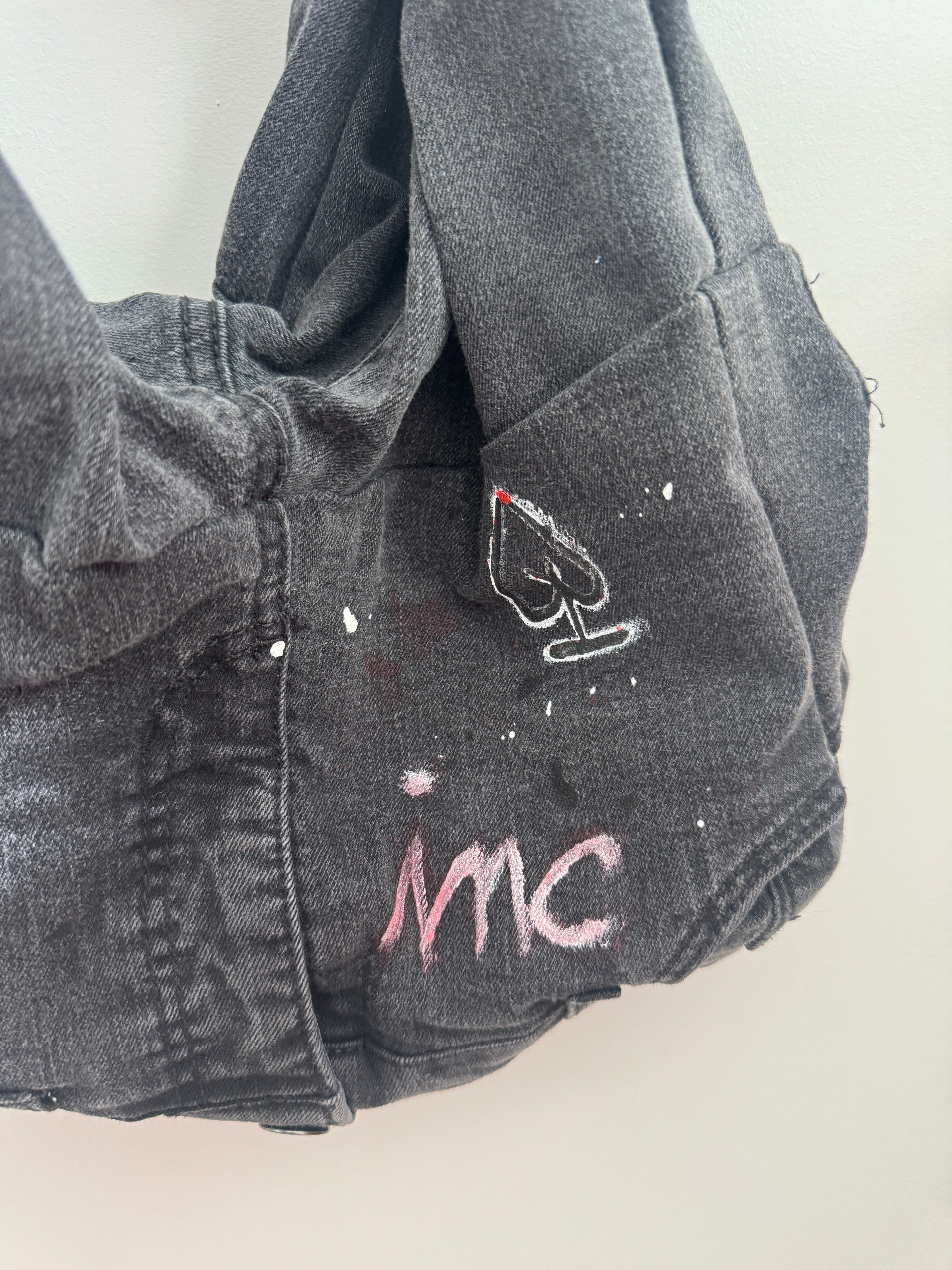 BAYLA Black Denim Graffiti