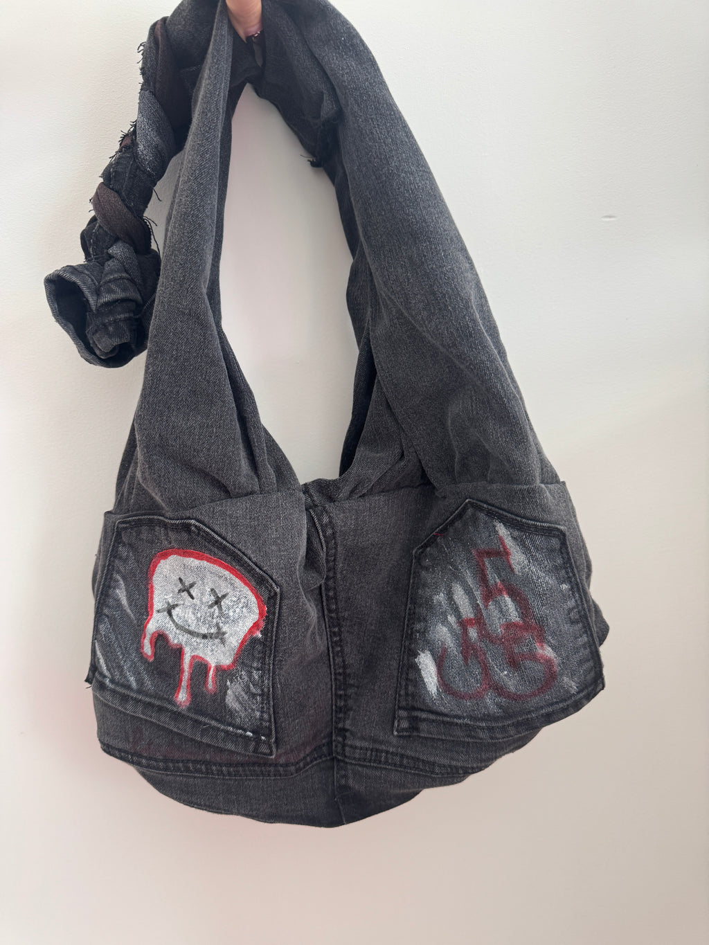 BAYLA Black Denim Graffiti