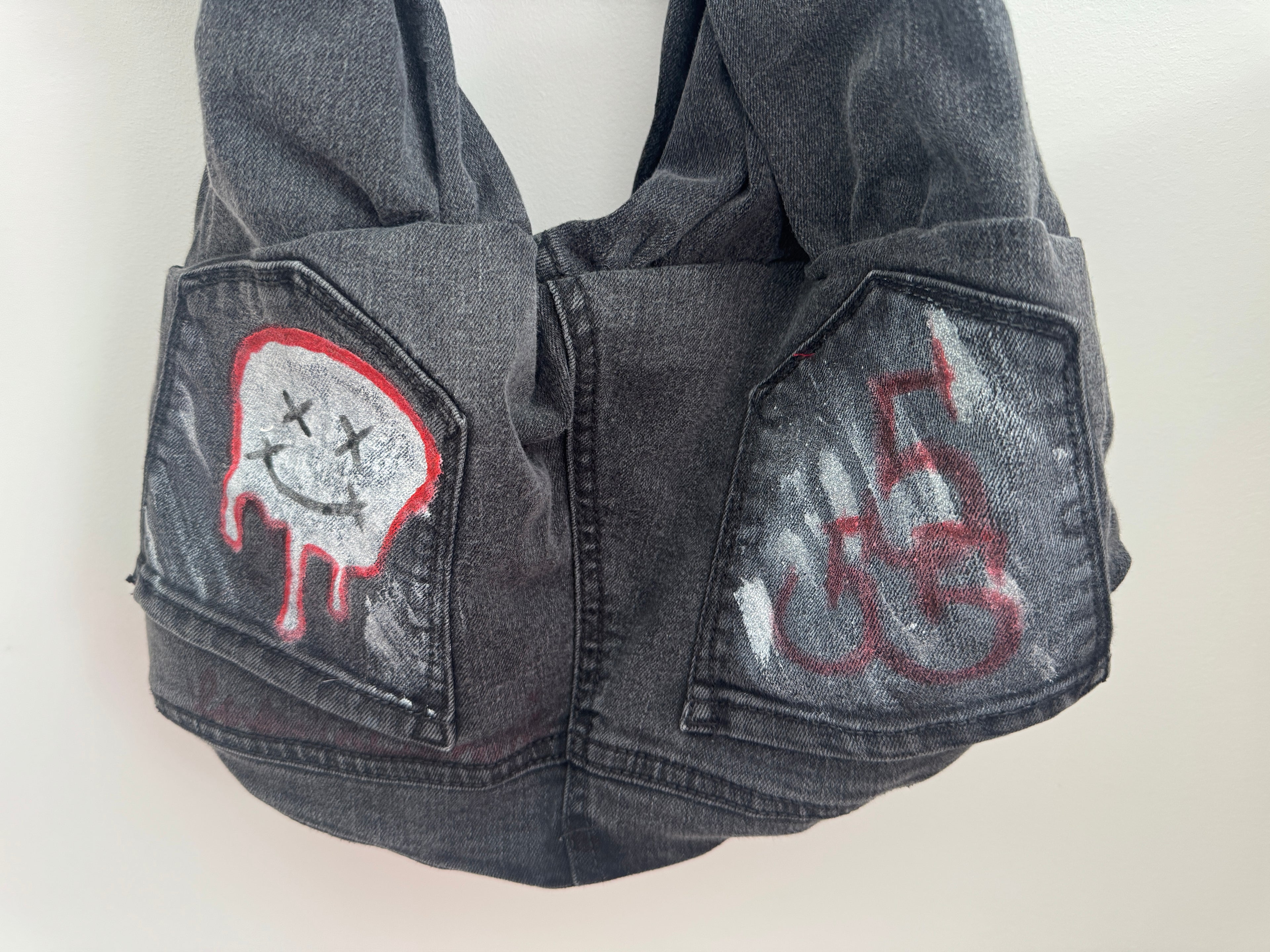 BAYLA Black Denim Graffiti