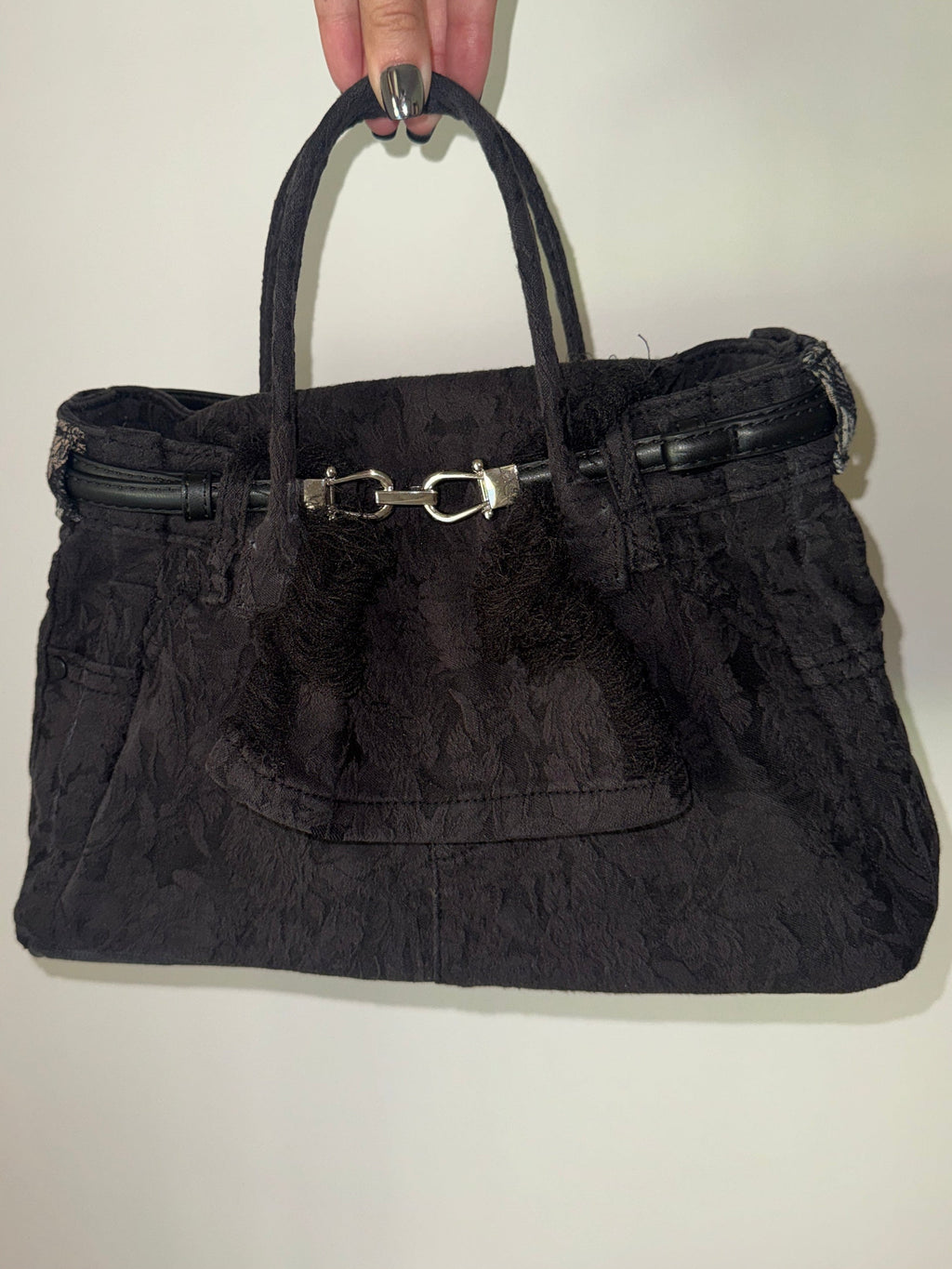 Tigress Black Floral Tote