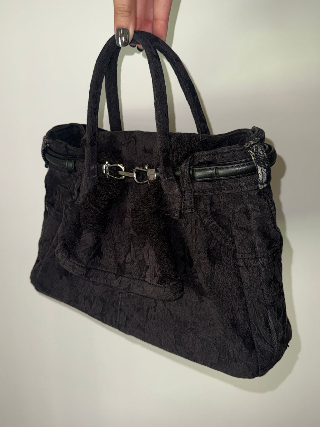 Tigress Black Floral Tote