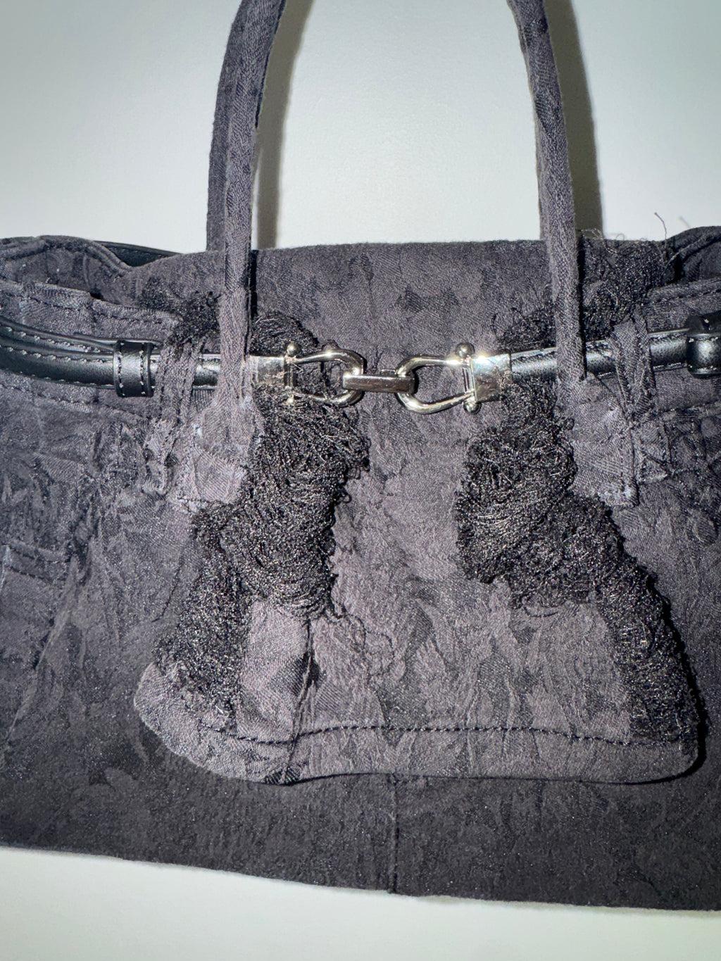Tigress Black Floral Tote