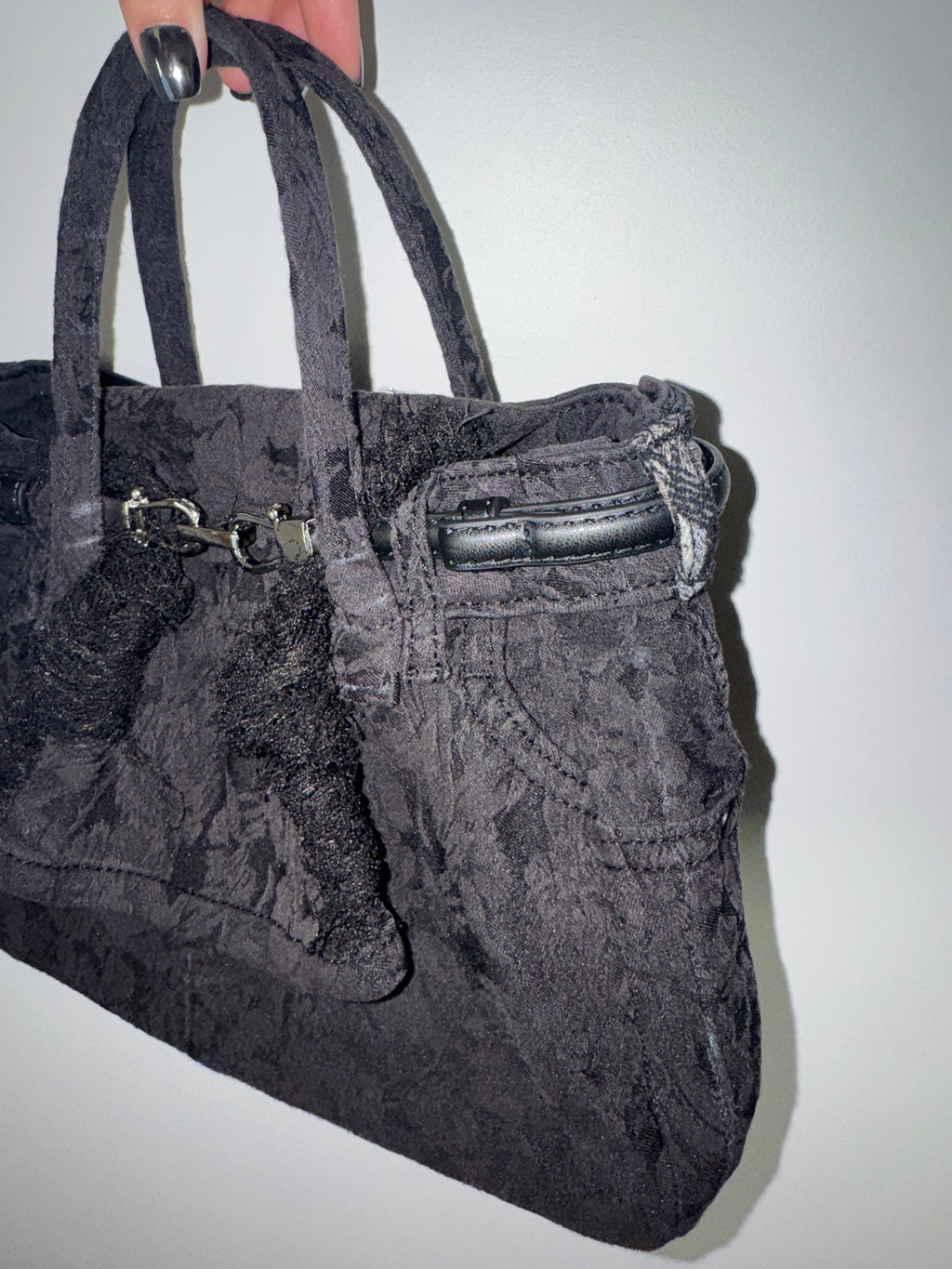 Tigress Black Floral Tote