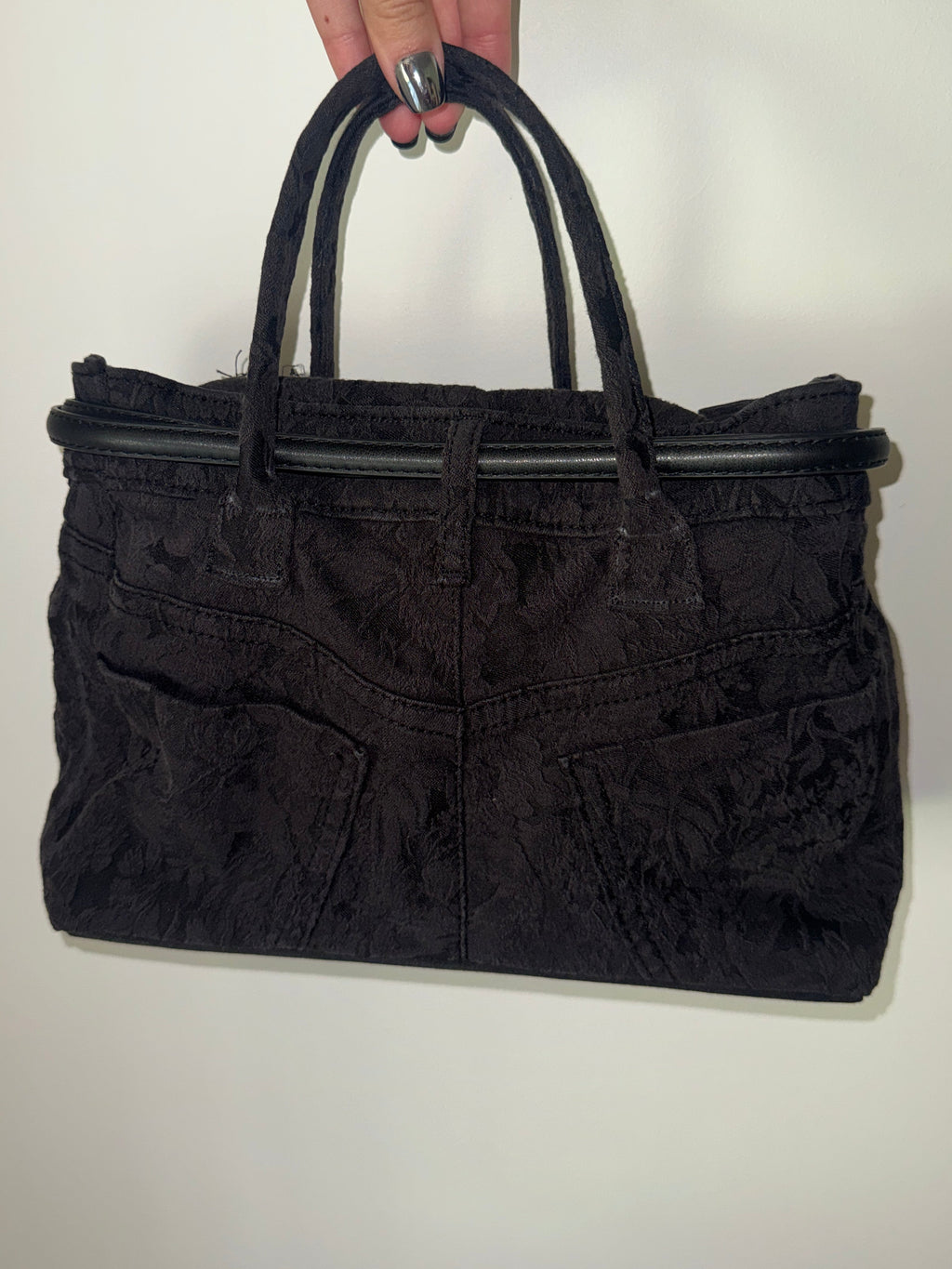 Tigress Black Floral Tote