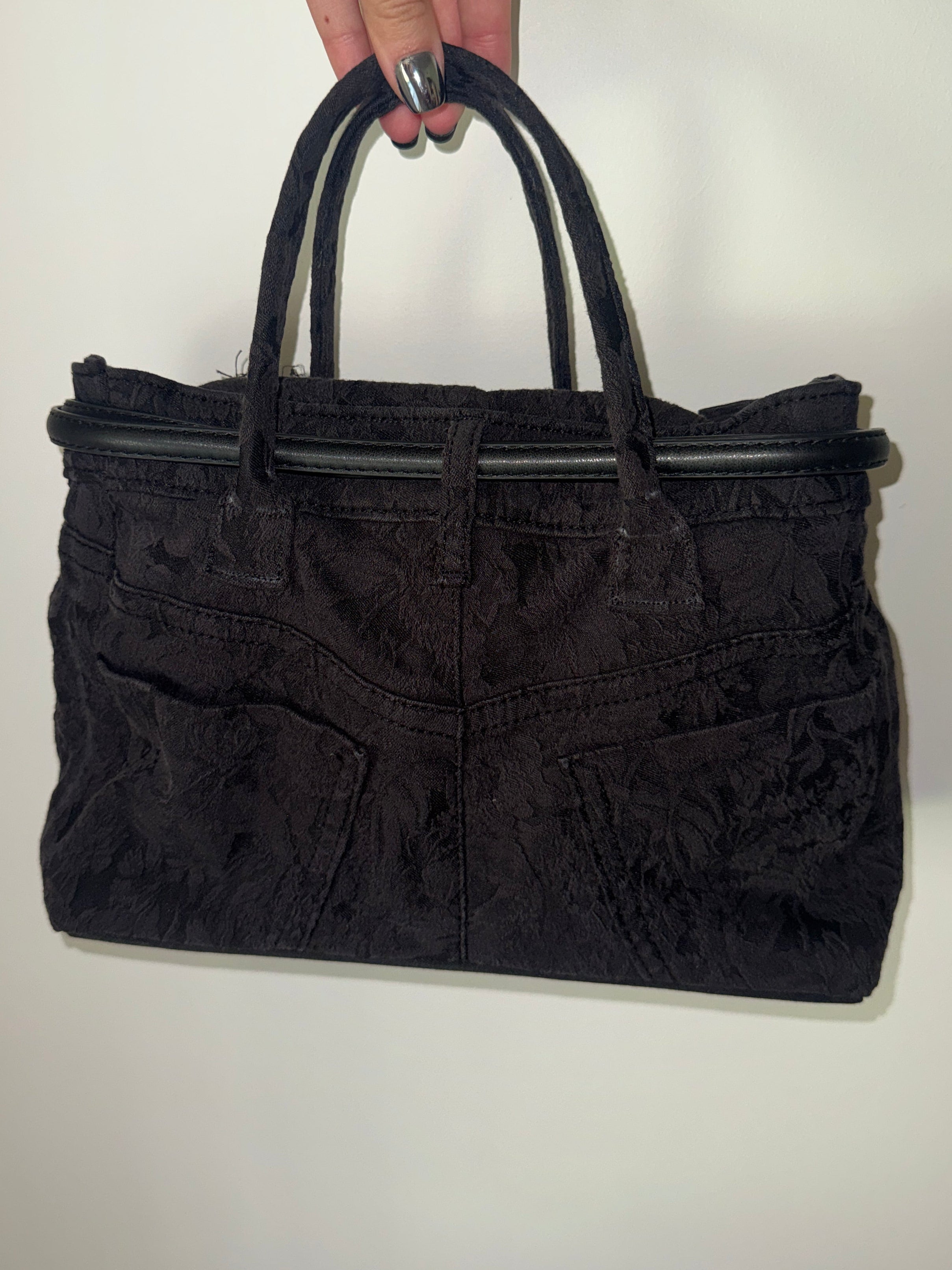 Tigress Black Floral Tote