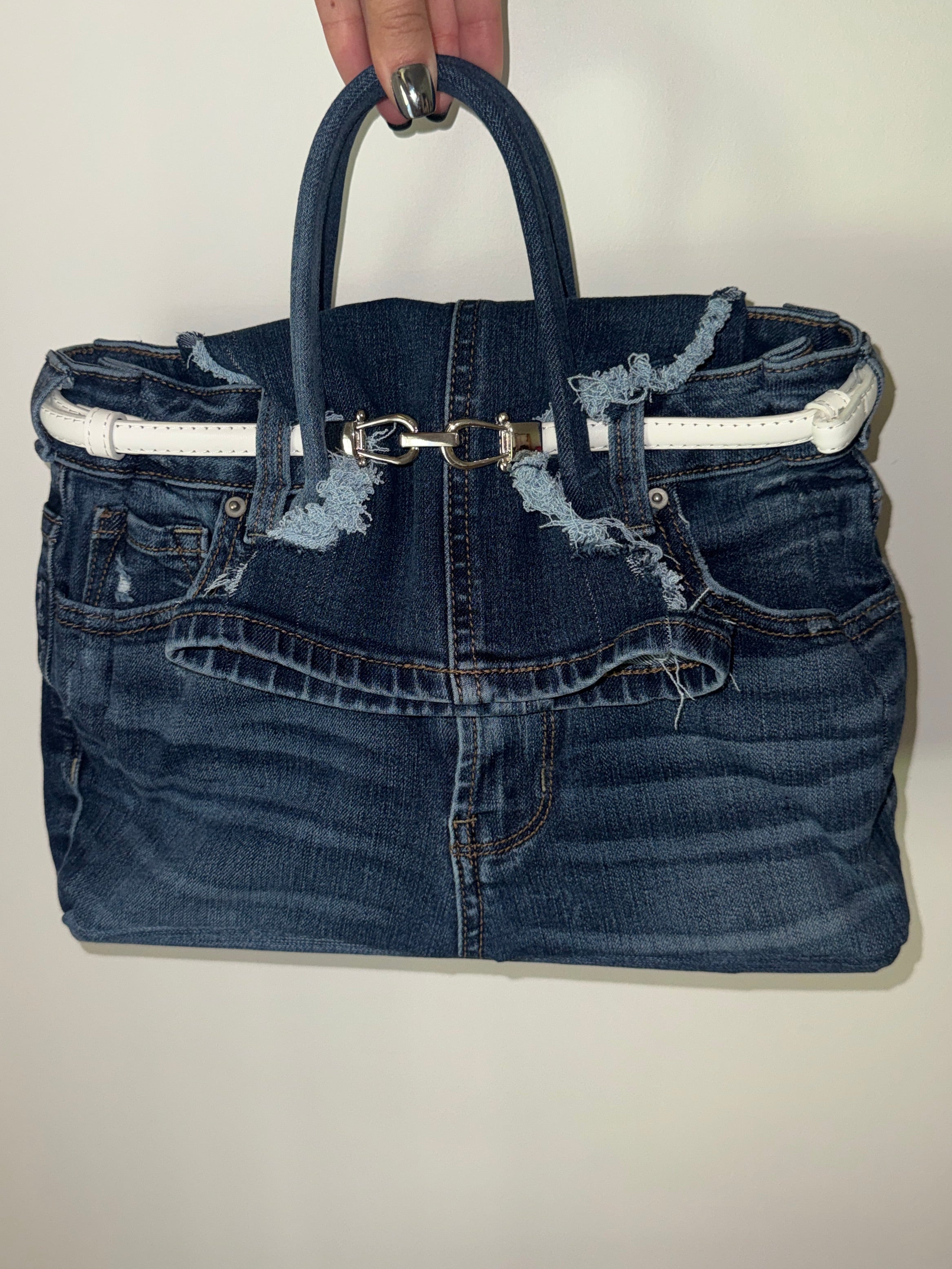 Tigress Blue Denim Tote