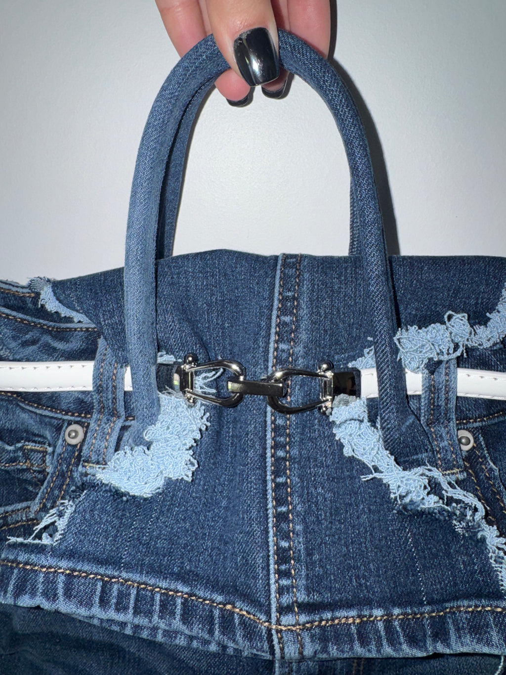 Tigress Blue Denim Tote