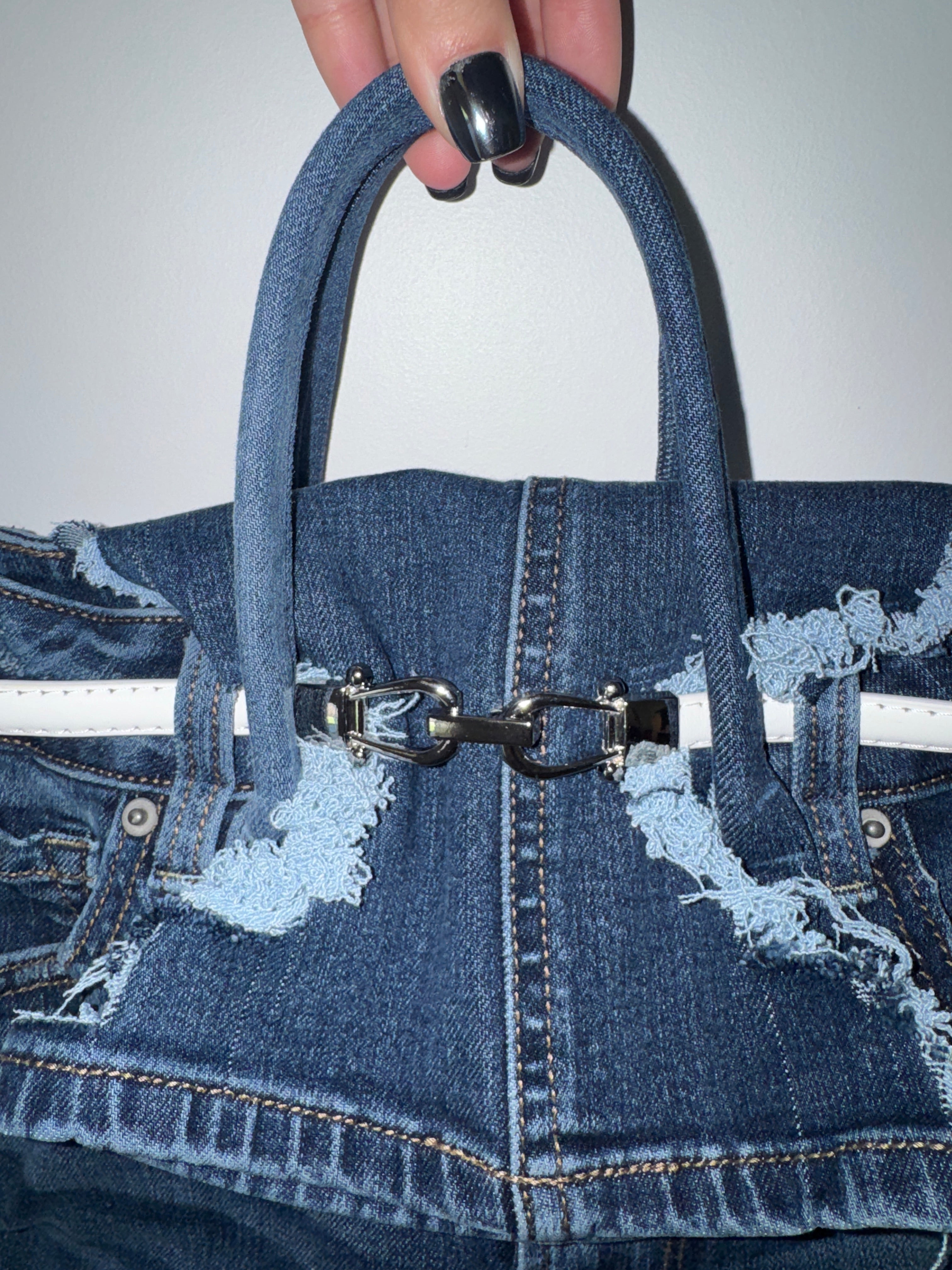 Tigress Blue Denim Tote