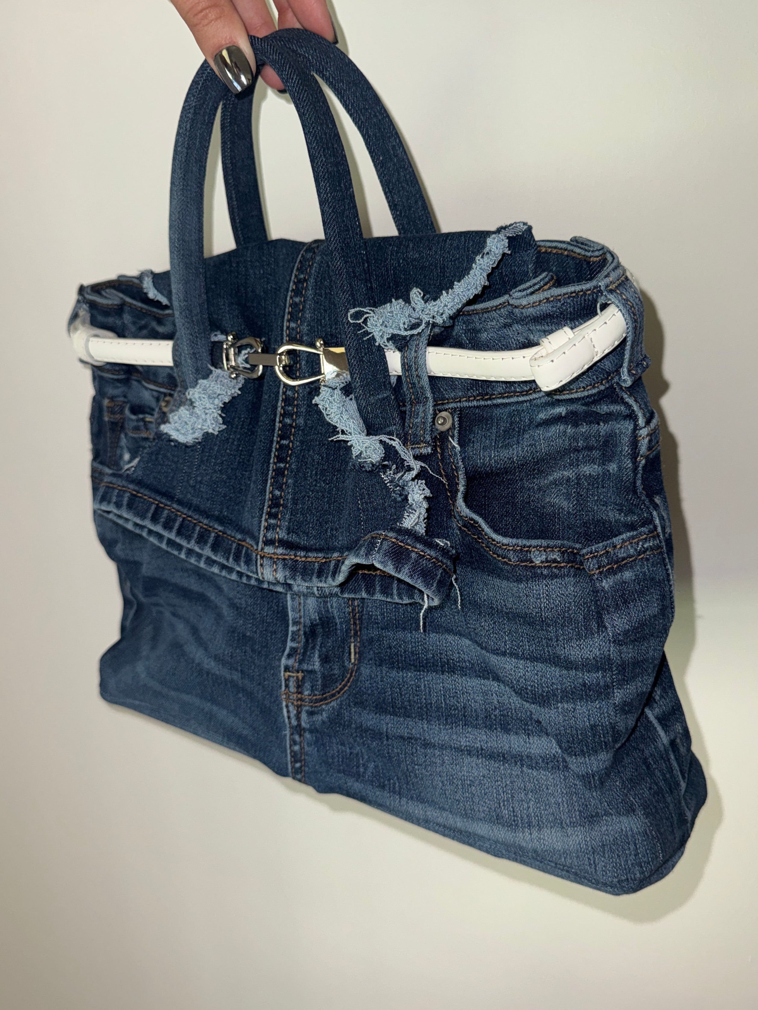 Tigress Blue Denim Tote