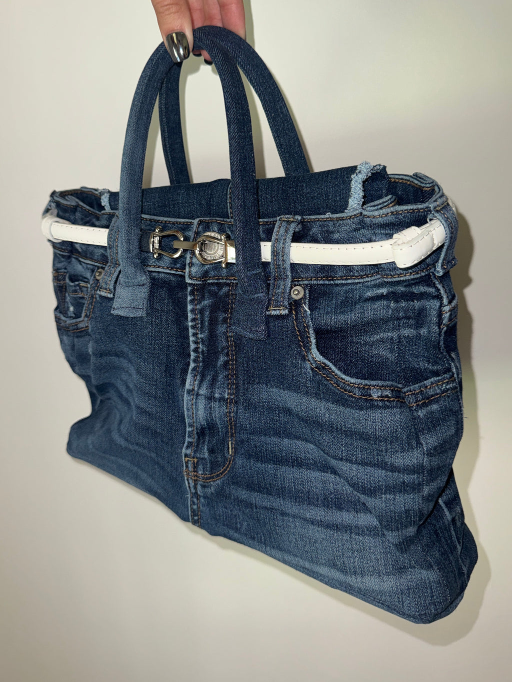 Tigress Blue Denim Tote
