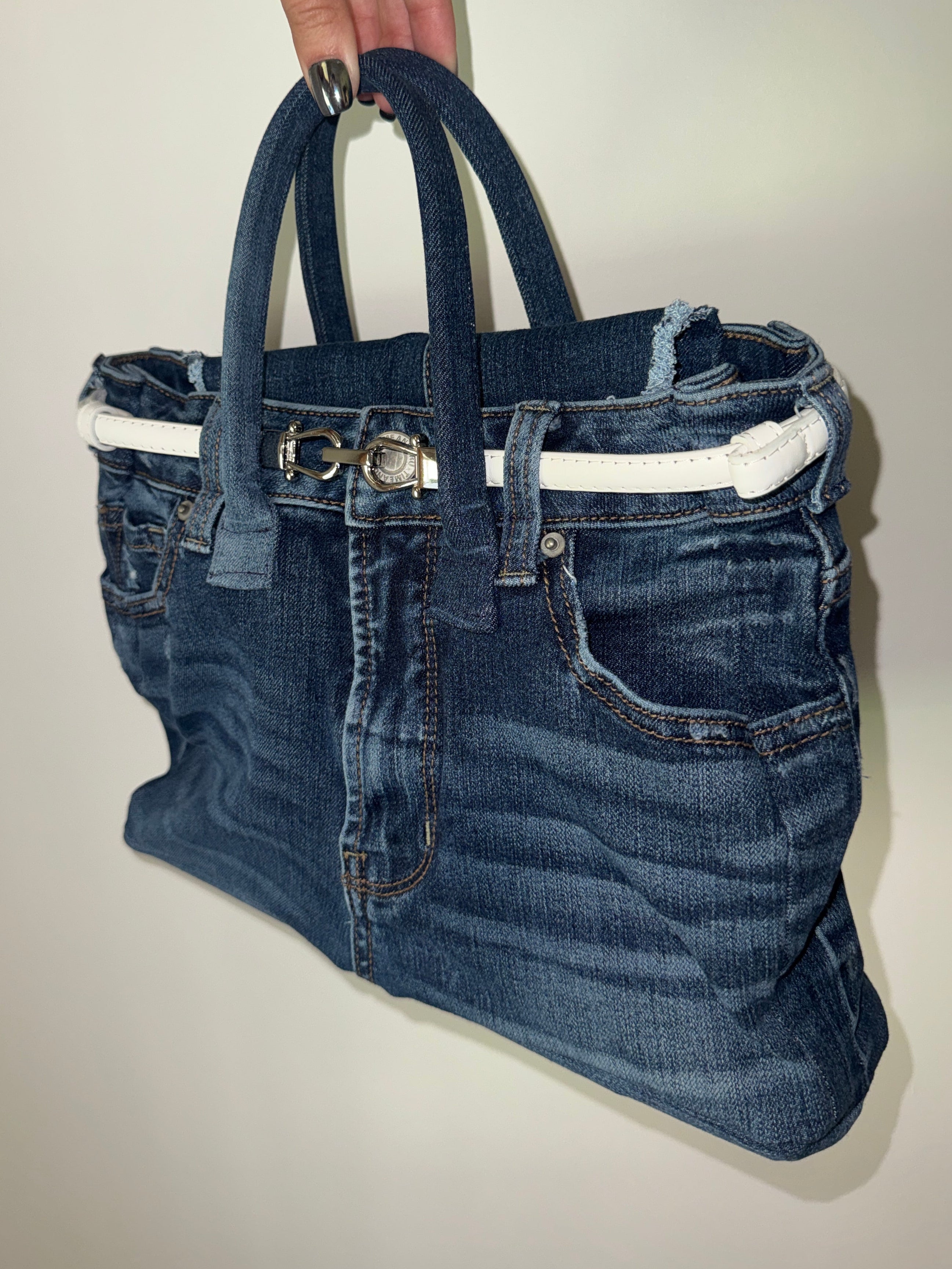 Tigress Blue Denim Tote