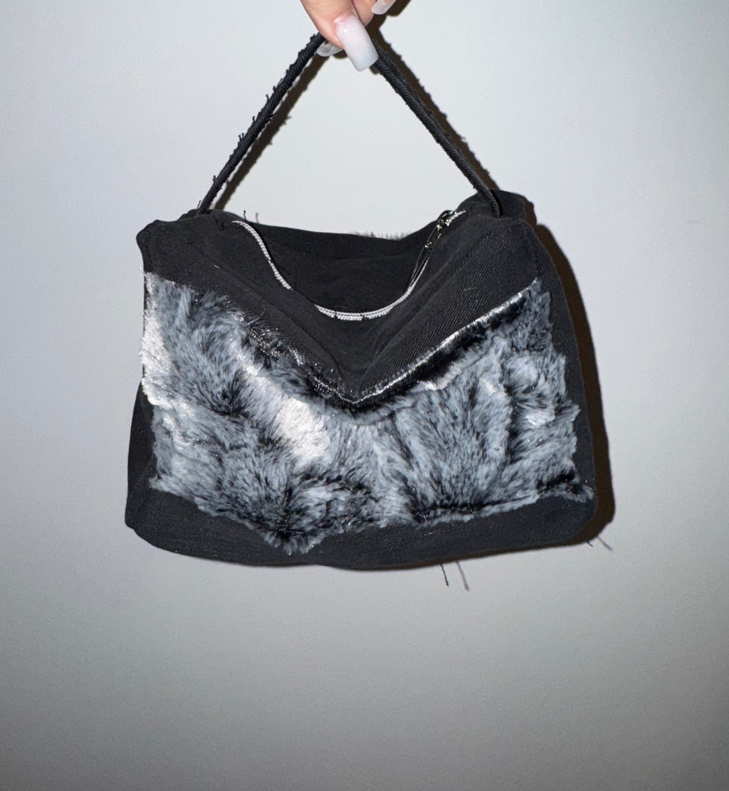 VITI Fur Black Denim