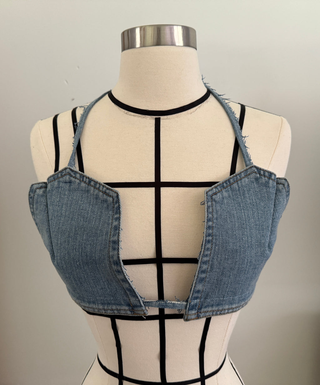 DDenim Light Pocket Bra Top