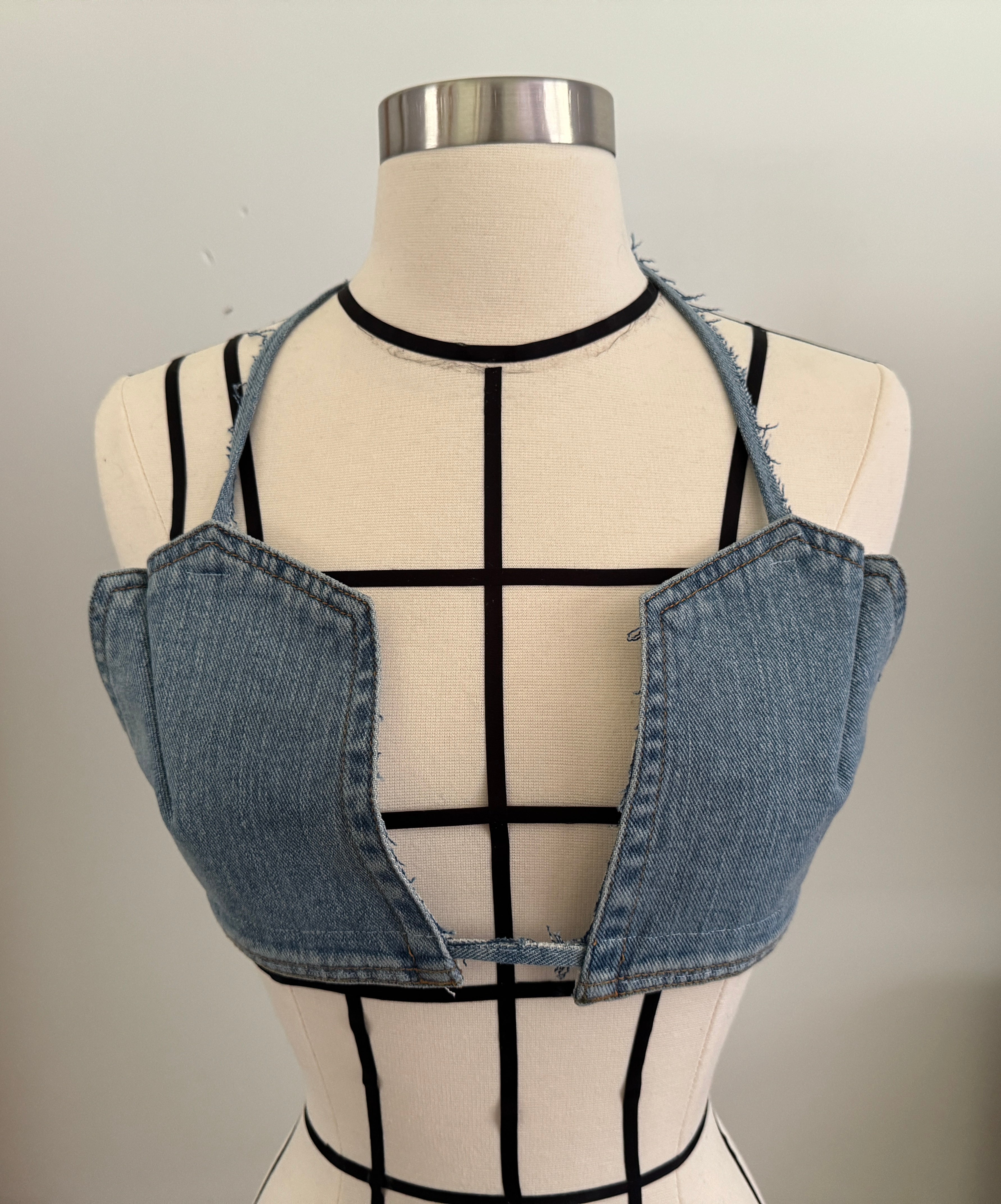 DDenim Light Pocket Bra Top