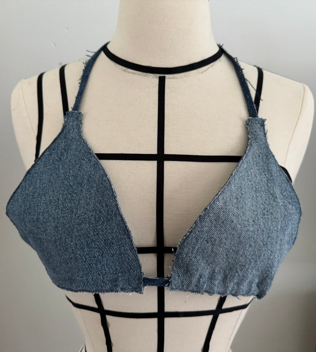 DDenim ThreeTone Bra Top