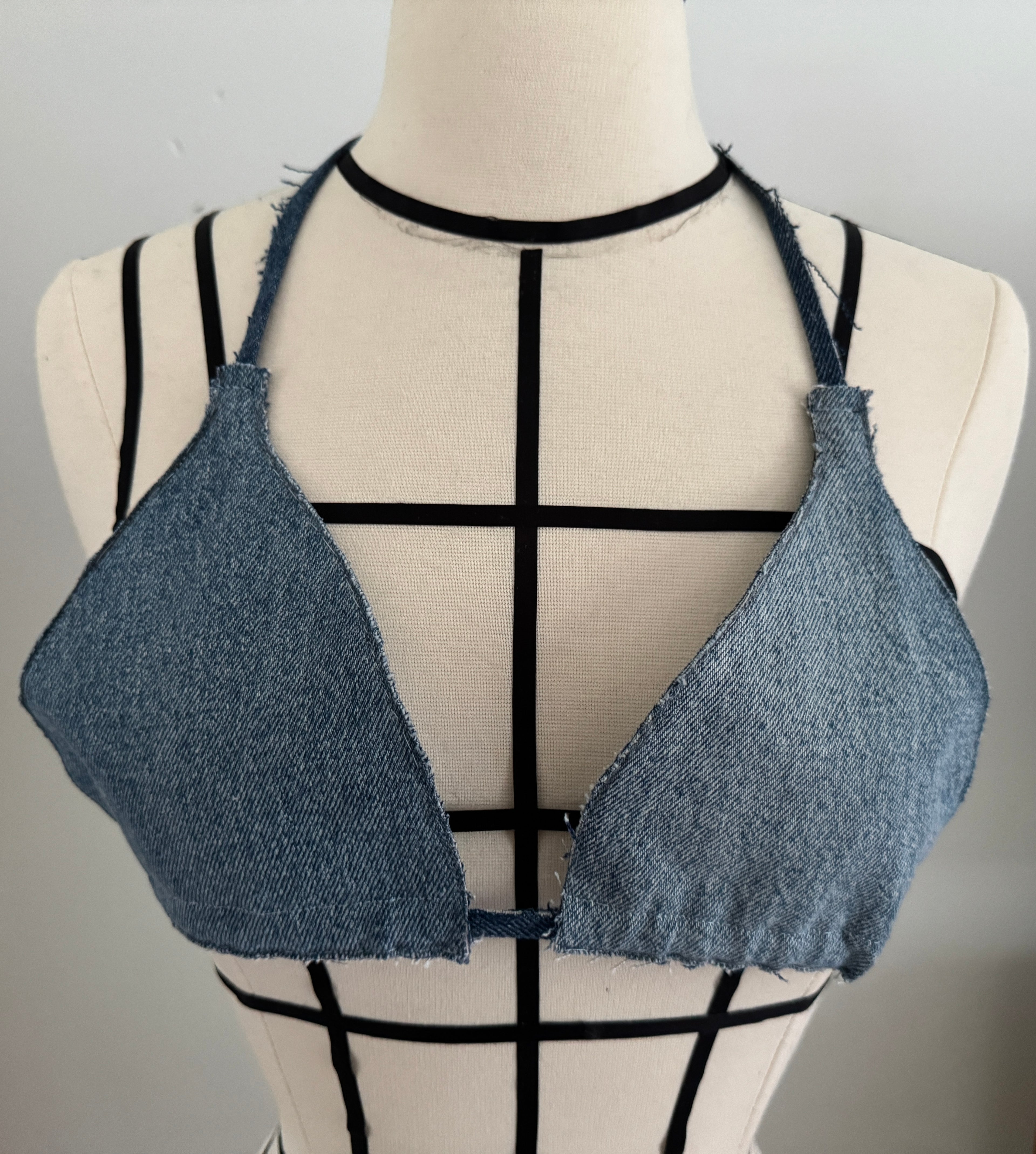 DDenim ThreeTone Bra Top