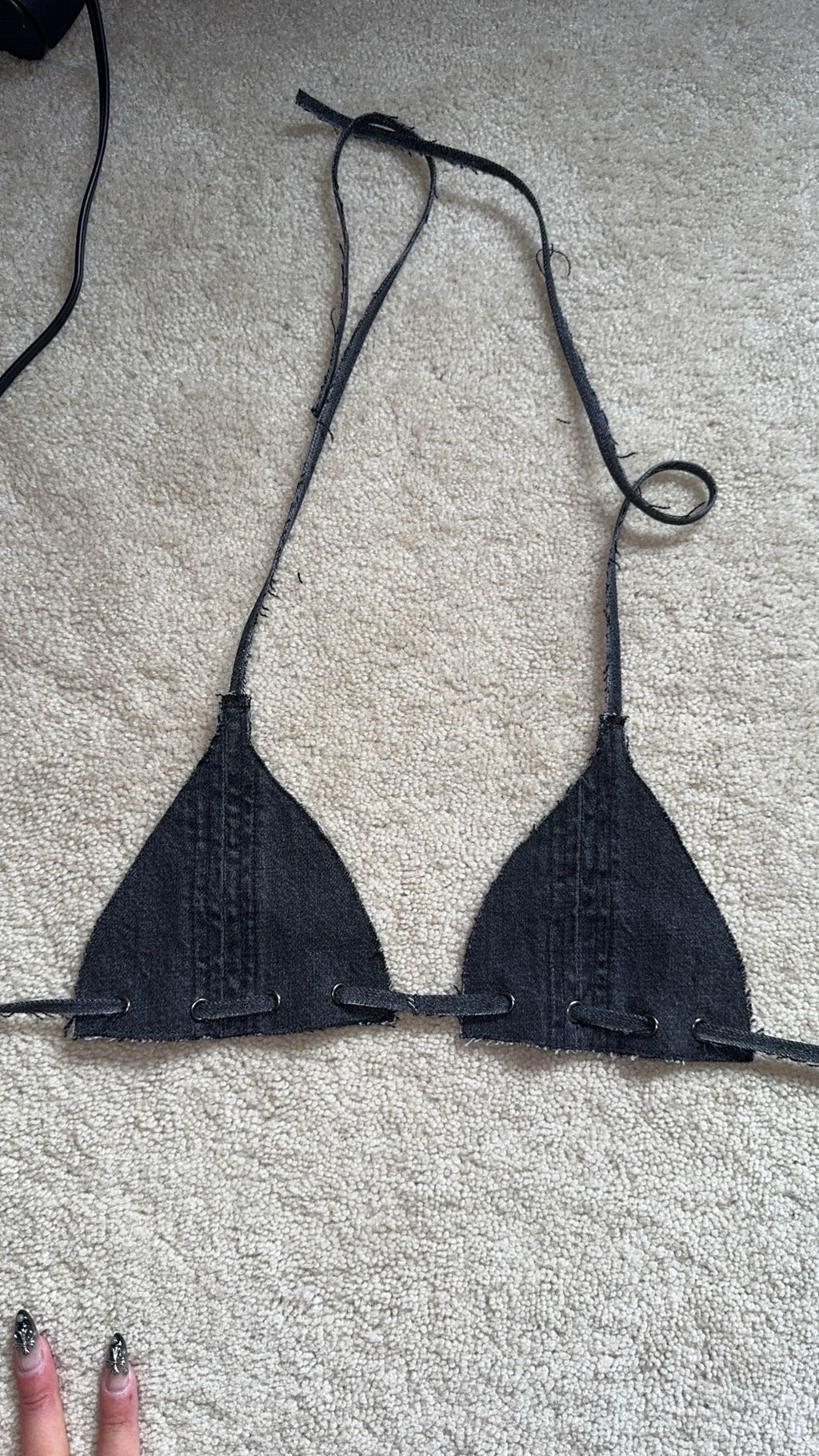 Custom DDenim Bra Top