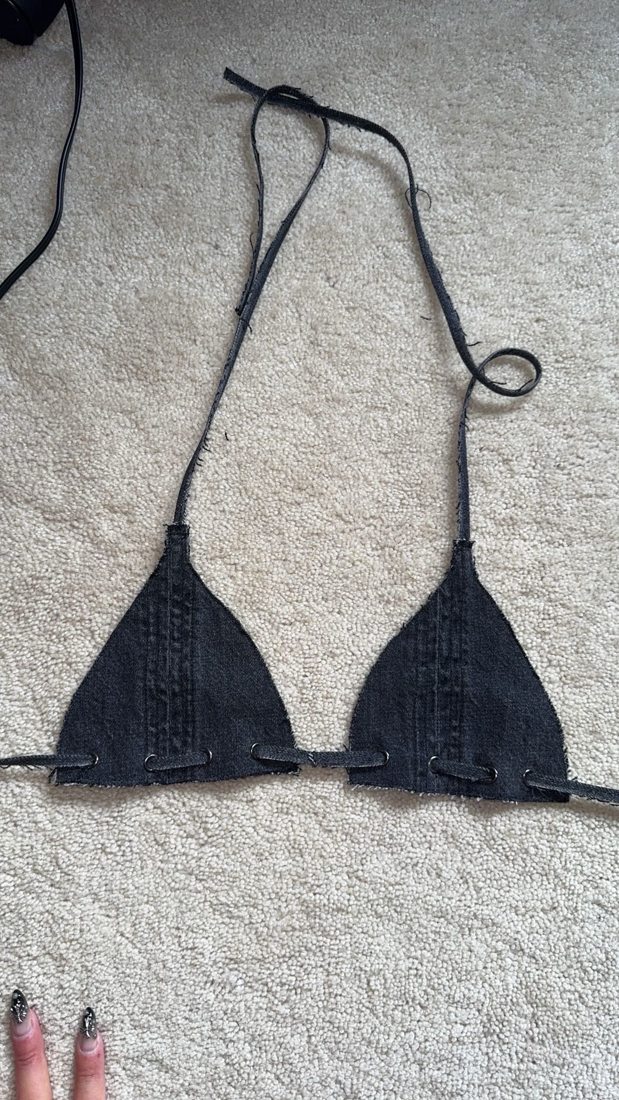 Custom DDenim Bra Top